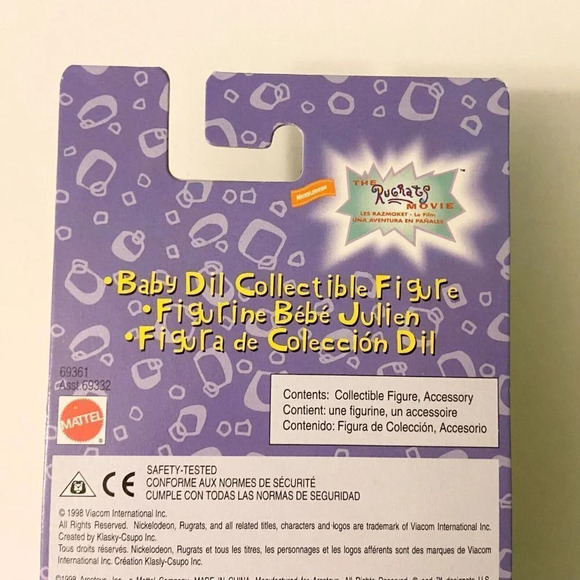 Vintage 1998 The Rugrats Movie Baby Dil Collectible Nickelodeon Mattel Figure - Picture 6 of 13